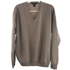 V Neck 100% Cashmere Pullover Sweater